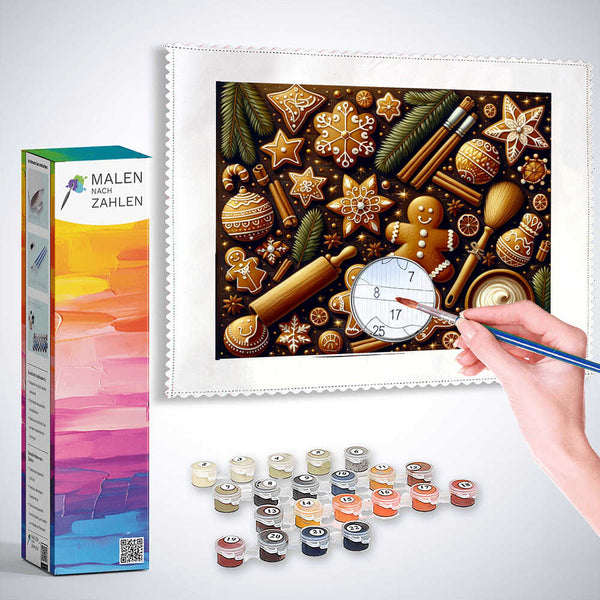 Malen nach Zahlen - Lebkuchen