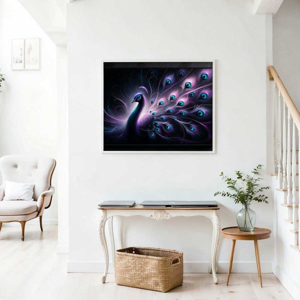 Malen nach Zahlen - Lila Pfau