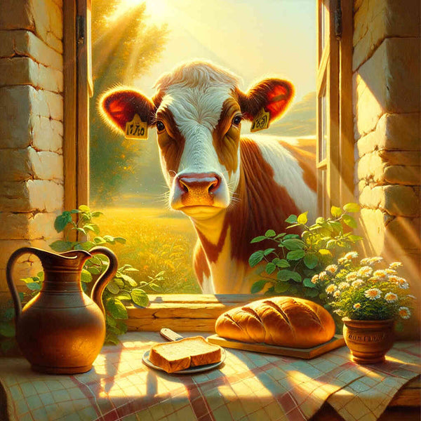 Malen nach Zahlen - Gutenmorgen Kuh