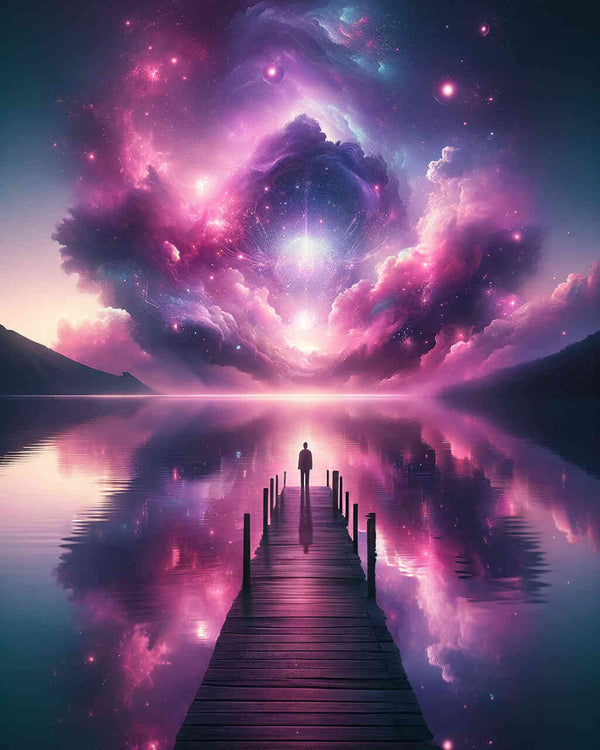 Malen nach Zahlen - Am Ende des Stegs