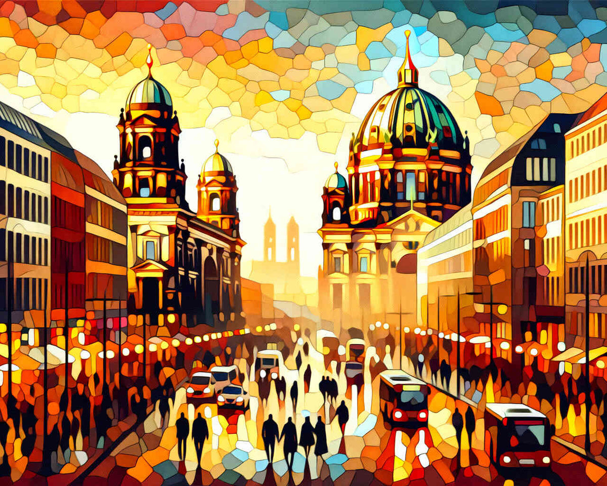 Malen nach Zahlen - Stadtleben Berlin