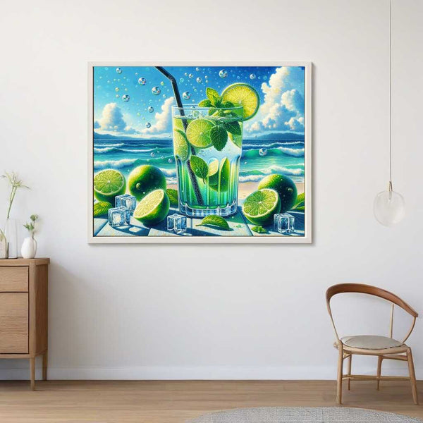 Malen nach Zahlen - Limette und Meer