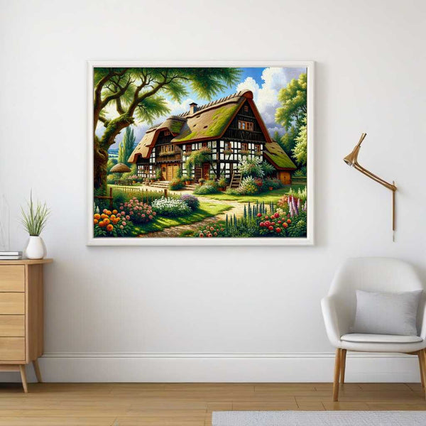 Malen nach Zahlen - Fachwerkhof