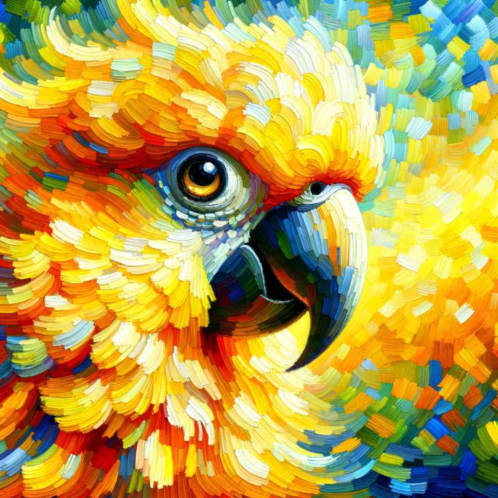 Malen nach Zahlen - Farbimpression Papagei