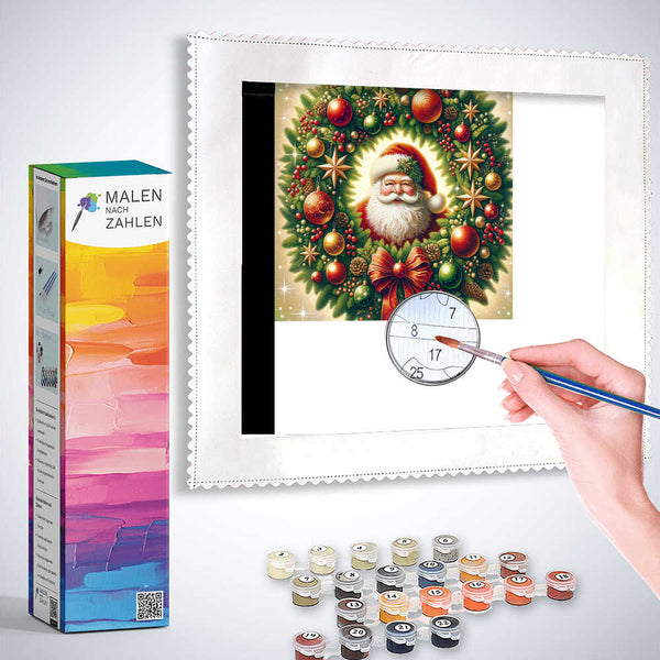 Malen nach Zahlen - Weihnachtskranz