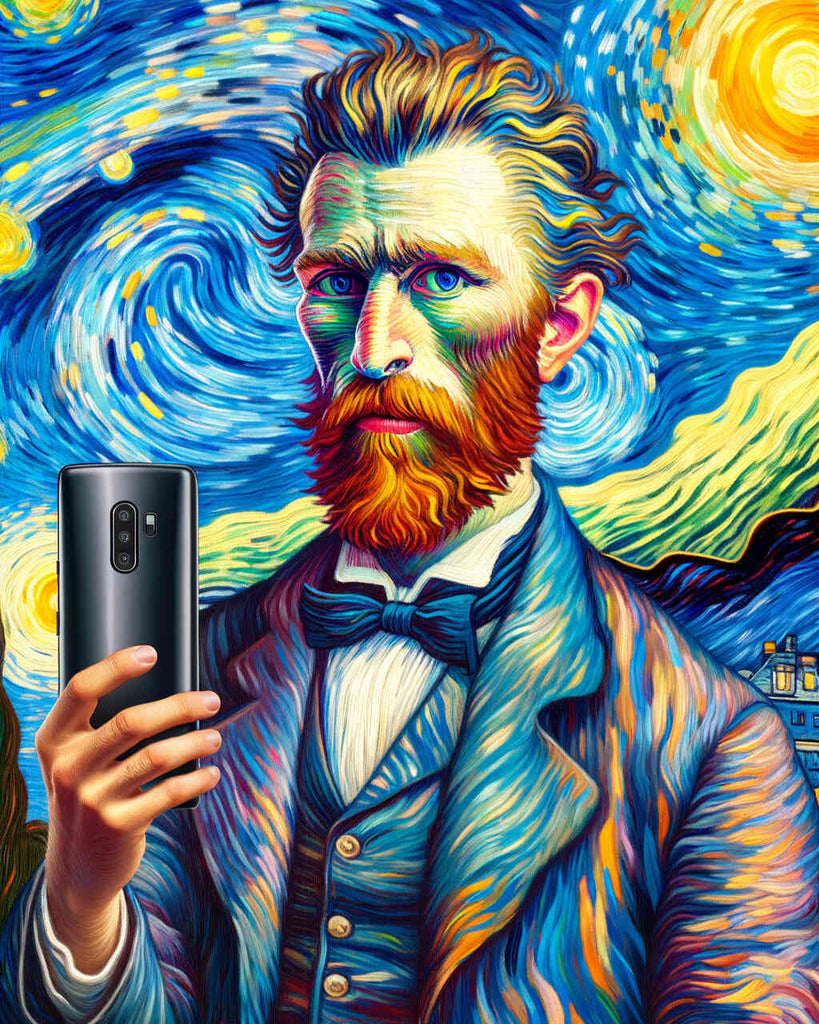 Malen nach Zahlen - Selfie Van Gogh Style
