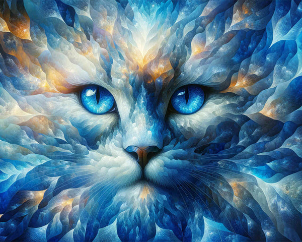 Malen nach Zahlen - Eiskatzenportrait