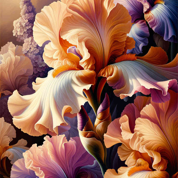 Malen nach Zahlen - Blumenblüten
