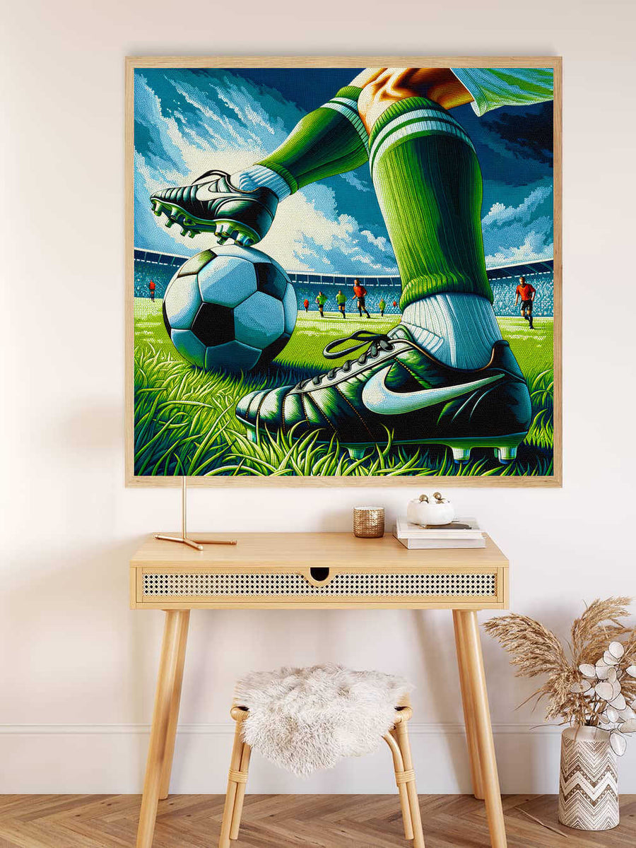 Malen nach Zahlen - Fußballspiel