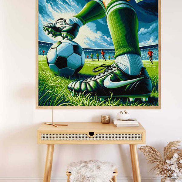 Malen nach Zahlen - Fußballspiel