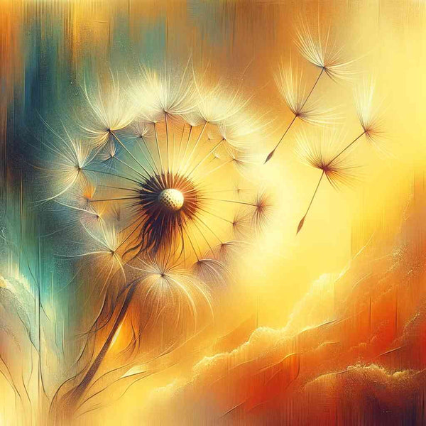 Malen nach Zahlen - Pusteblume weht