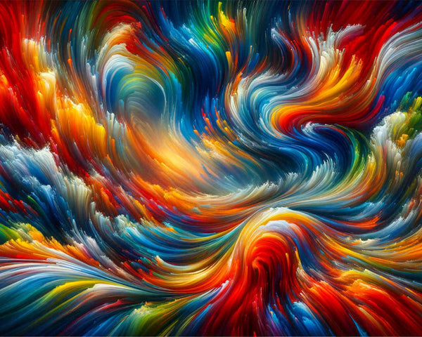 Malen nach Zahlen - Farbfasern