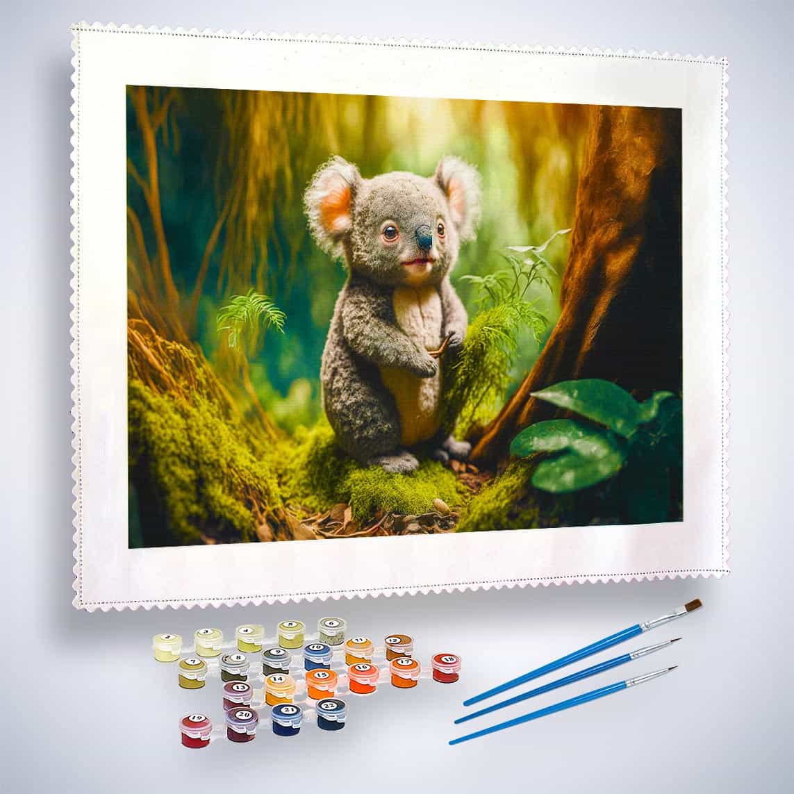 Malen nach Zahlen - Koalabär im Wald