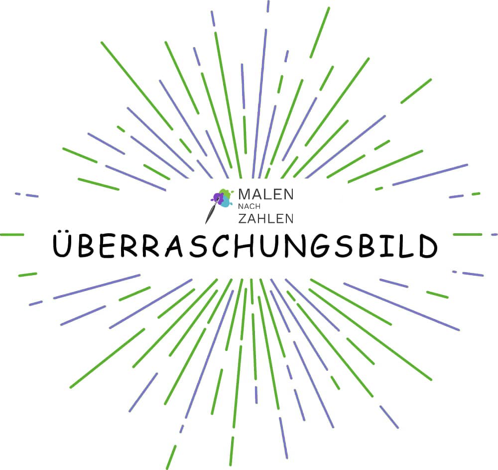 Malen nach Zahlen Überraschungsbild - hochwertige Leinwand -