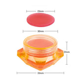 Premium Wachs für Diamond Painting in einem diamantförmigen 33mm Behälter mit 23mm rotem Deckel, 21mm hoch